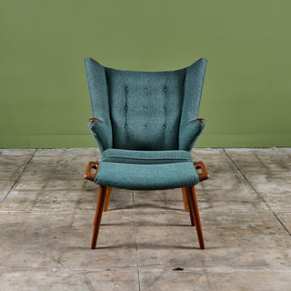 Hans Wegner "Papa Bear" Lounge Chair and Ottoman by AP Stolen