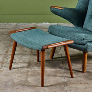 Hans Wegner "Papa Bear" Lounge Chair and Ottoman by AP Stolen