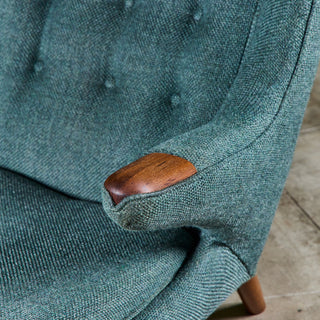 Hans Wegner "Papa Bear" Lounge Chair and Ottoman by AP Stolen