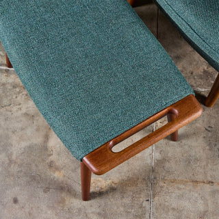 Hans Wegner "Papa Bear" Lounge Chair and Ottoman by AP Stolen