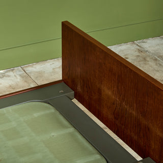 Hans Wegner Bed Frame with Attached Nightstands for Getama