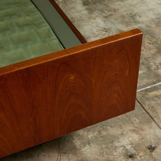 Hans Wegner Bed Frame with Attached Nightstands for Getama