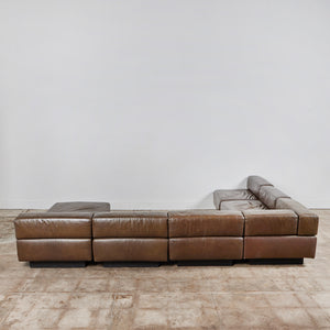 Harvey Probber "Cubo" Sectional Leather Sofa