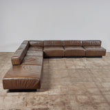 Harvey Probber "Cubo" Sectional Leather Sofa