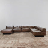 Harvey Probber "Cubo" Sectional Leather Sofa
