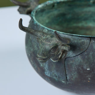 Cast Bronze Bull Bowl