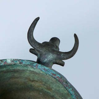 Cast Bronze Bull Bowl