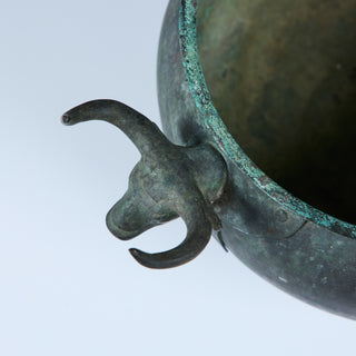 Cast Bronze Bull Bowl