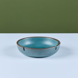 Heath Ceramics Large Blue Glazed Ashtray