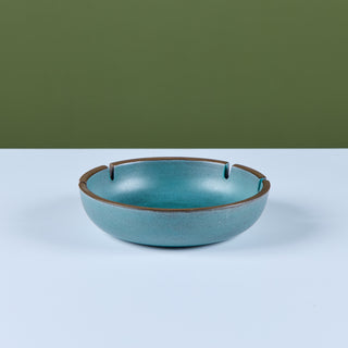 Heath Ceramics Large Blue Glazed Ashtray