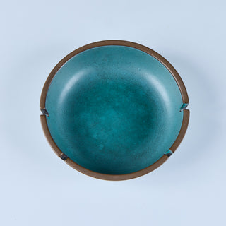 Heath Ceramics Large Blue Glazed Ashtray