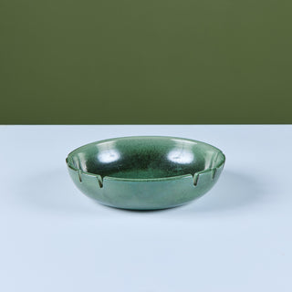 Heath Ceramics Large Green Speckle Glazed Ashtray