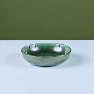Heath Ceramics Large Green Speckle Glazed Ashtray