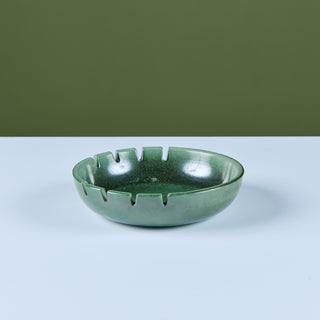 Heath Ceramics Large Green Speckle Glazed Ashtray