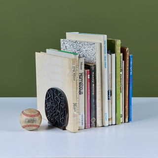 Brutalist Bronze Bookends by Yehiel Hadany