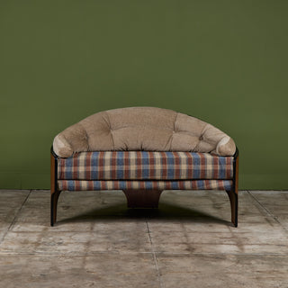 Henry P Glass 'Intimate Island' Loveseat for Richbilt Furniture