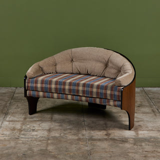 Henry P Glass 'Intimate Island' Loveseat for Richbilt Furniture