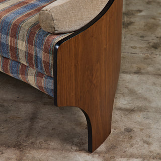 Henry P Glass 'Intimate Island' Loveseat for Richbilt Furniture