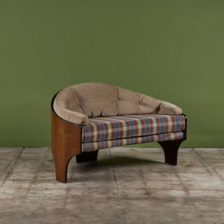 Henry P Glass 'Intimate Island' Loveseat for Richbilt Furniture