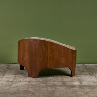 Henry P Glass 'Intimate Island' Loveseat for Richbilt Furniture