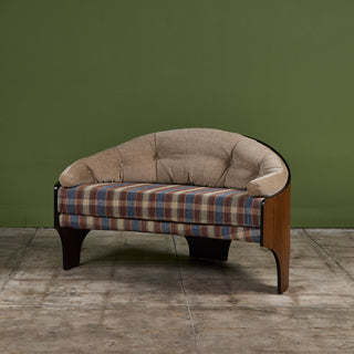 Henry P Glass 'Intimate Island' Loveseat for Richbilt Furniture