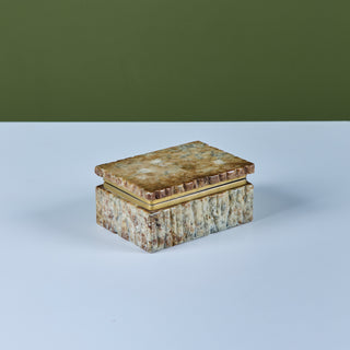 Italian Alabaster Cigarette Box