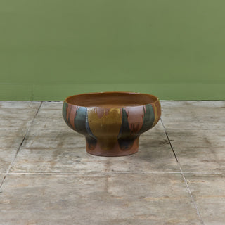 David Cressey Pro/Artisan Flame Glazed Bowl Planter for Architectural Pottery