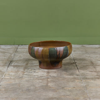 David Cressey Pro/Artisan Flame Glazed Bowl Planter for Architectural Pottery