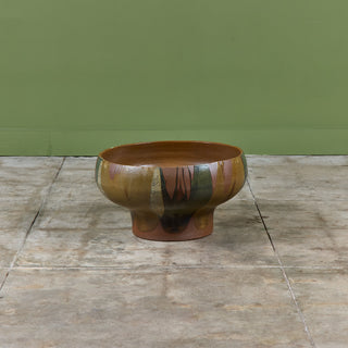 David Cressey Pro/Artisan Flame Glazed Bowl Planter for Architectural Pottery