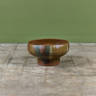David Cressey Pro/Artisan Flame Glazed Bowl Planter for Architectural Pottery