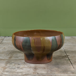 David Cressey Pro/Artisan Flame Glazed Bowl Planter for Architectural Pottery