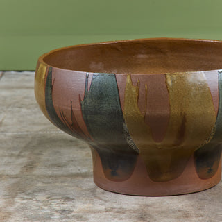 David Cressey Pro/Artisan Flame Glazed Bowl Planter for Architectural Pottery