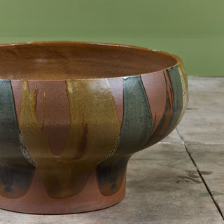 David Cressey Pro/Artisan Flame Glazed Bowl Planter for Architectural Pottery