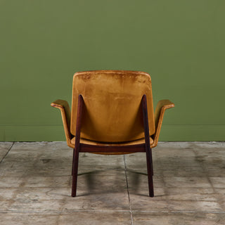 Illum Wikkelsø Leather Lounge Chair for Aarhus