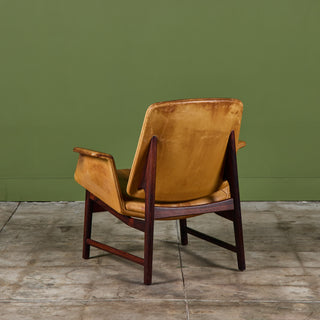Illum Wikkelsø Leather Lounge Chair for Aarhus