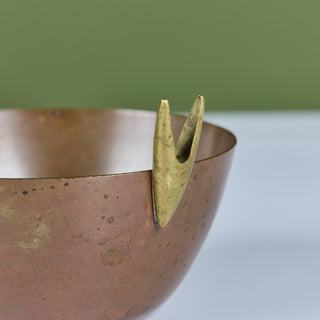 Carl Auböck Copper and Brass Bowl for Illums Bolighus