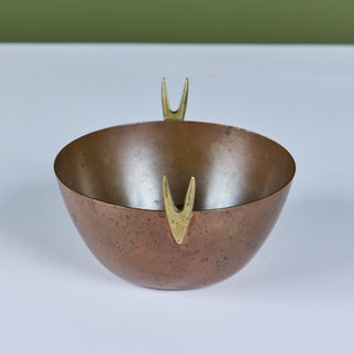 Carl Auböck Copper and Brass Bowl for Illums Bolighus