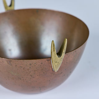 Carl Auböck Copper and Brass Bowl for Illums Bolighus
