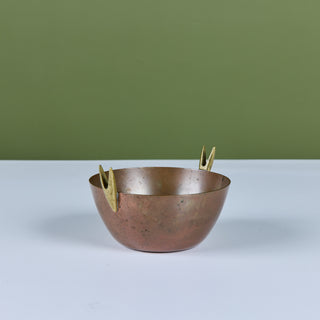 Carl Auböck Copper and Brass Bowl for Illums Bolighus