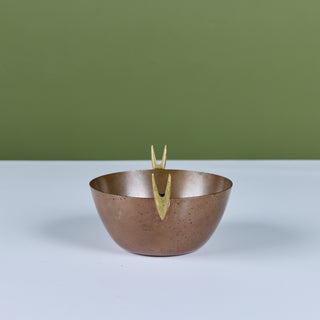 Carl Auböck Copper and Brass Bowl for Illums Bolighus