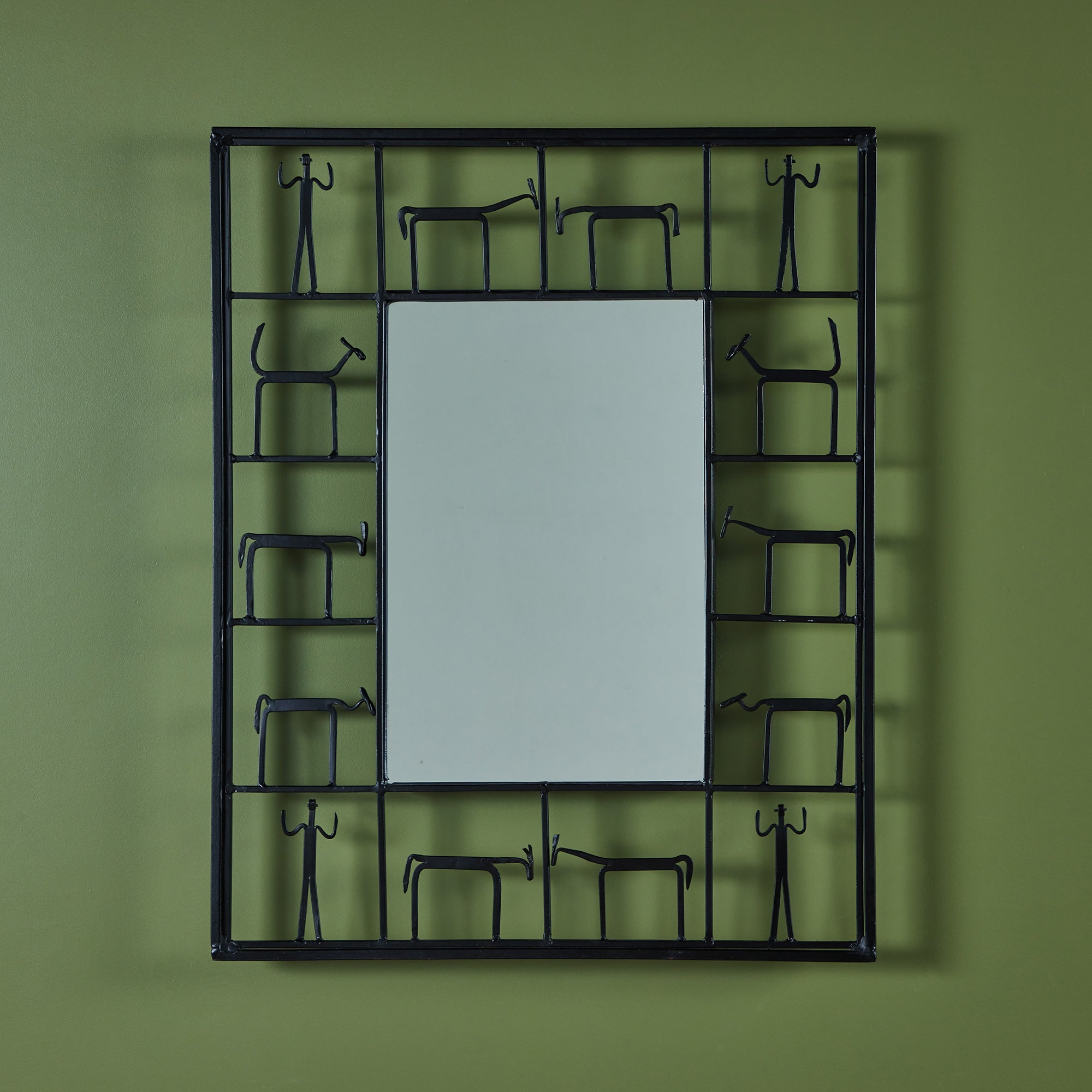 Frederick Weinberg Style Wall Mirror