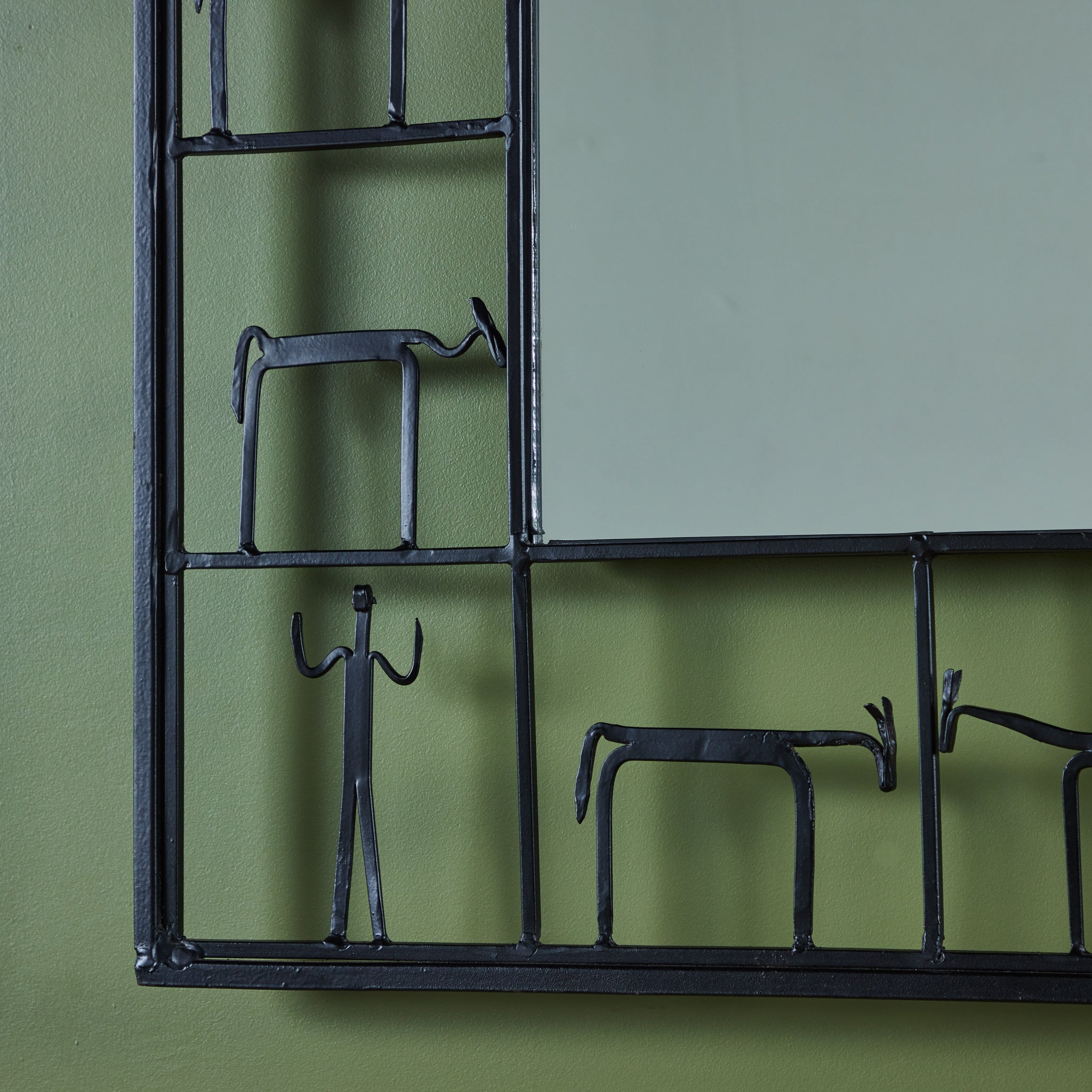 Frederick Weinberg Style Wall Mirror