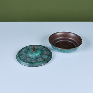 Israeli Lidded Zodiac Bowl