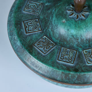 Israeli Lidded Zodiac Bowl