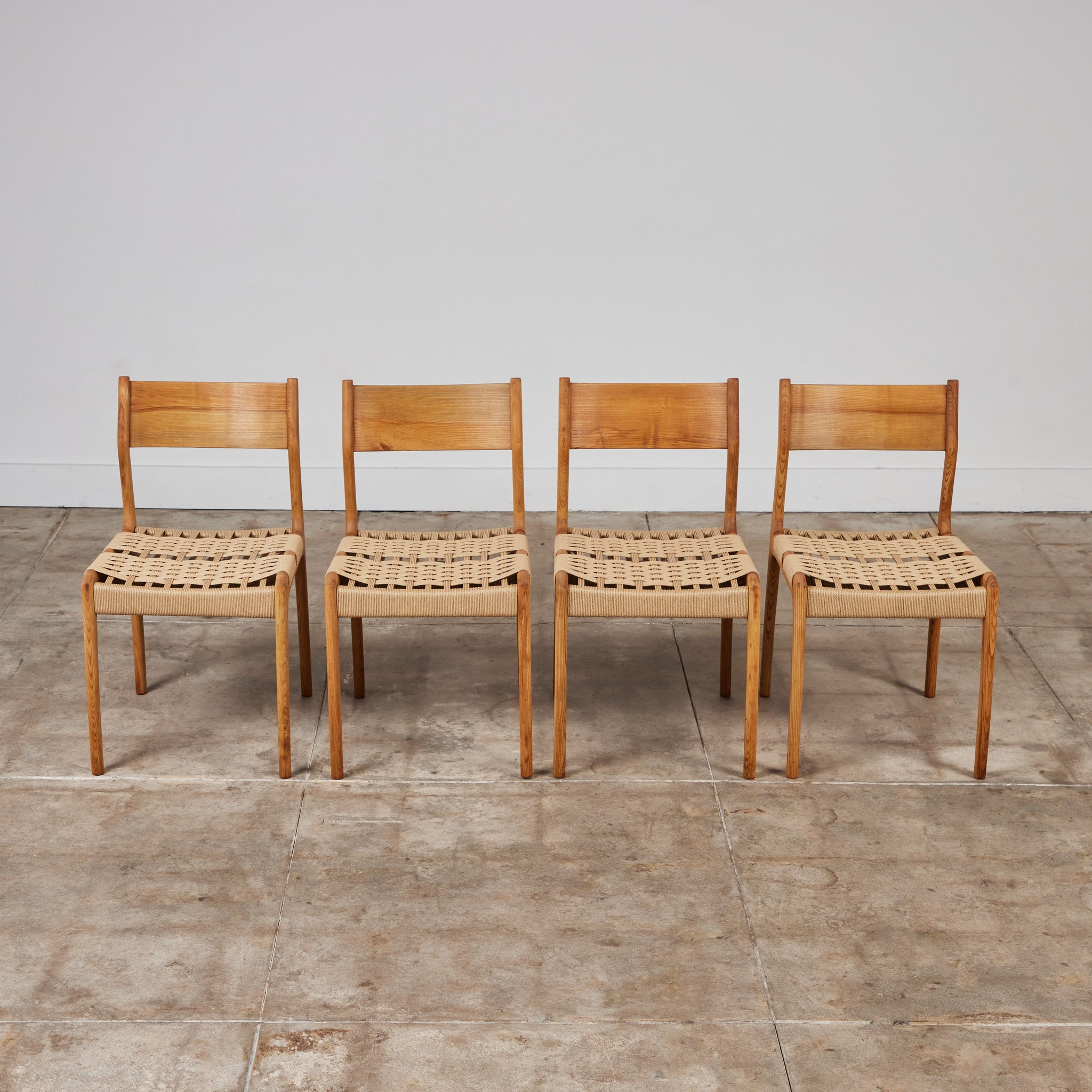 Set of Four Dining Side Chairs by Consorzio Sedie Friuli