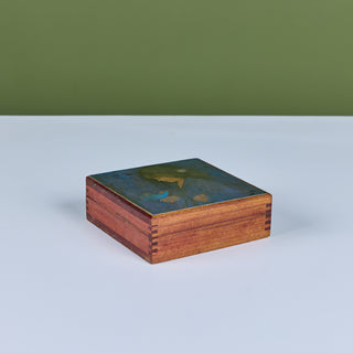 Hand-Painted Wooden Keepsake Box