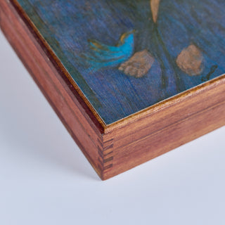 Hand-Painted Wooden Keepsake Box