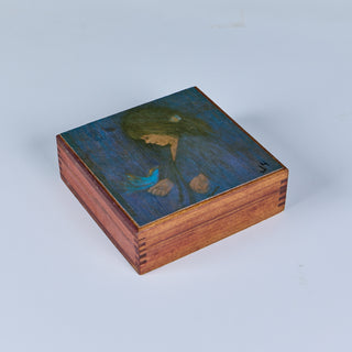 Hand-Painted Wooden Keepsake Box
