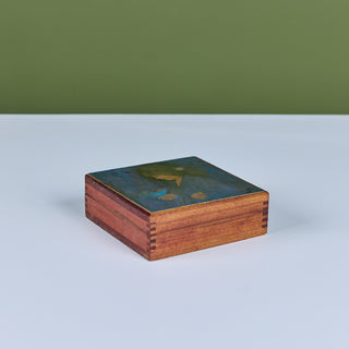 Hand-Painted Wooden Keepsake Box