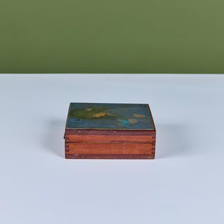 Hand-Painted Wooden Keepsake Box